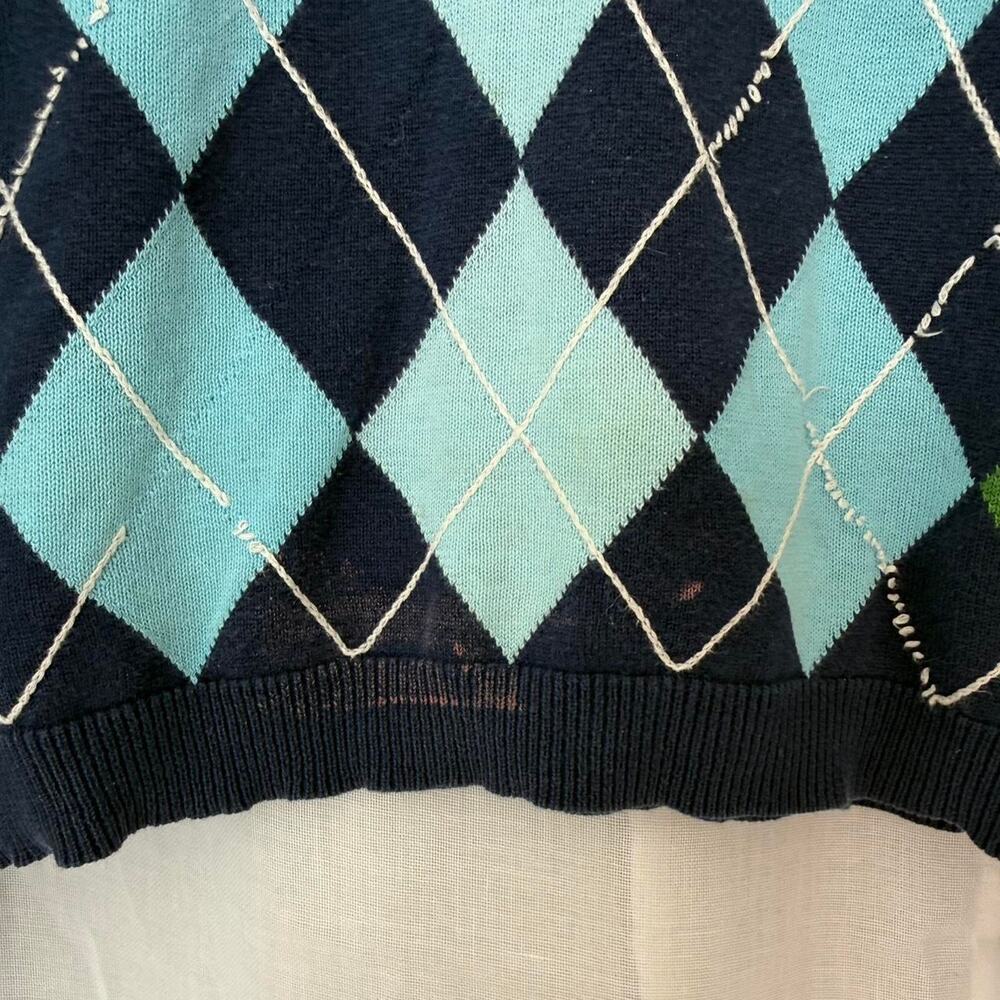 ౨ৎ Liz Claiborne argyle v-neck sweater ⋆౨ৎ - Picture 5 of 5
